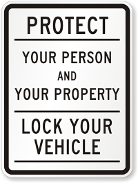 Lock your vehicle